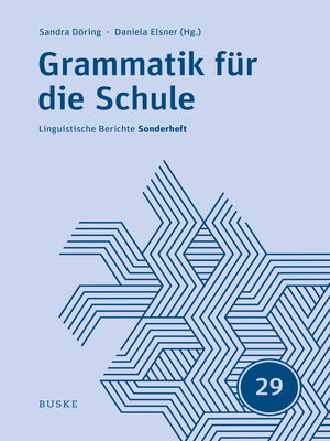 cover image of Grammatik für die Schule